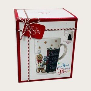 New Lenox Gingerbread Magic Mug Coffee Tea Cocoa Christmas Tree Heat Changing